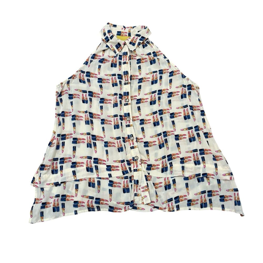 Maeve Anthropologie Tesni Lipstick Swing Tank Size 4